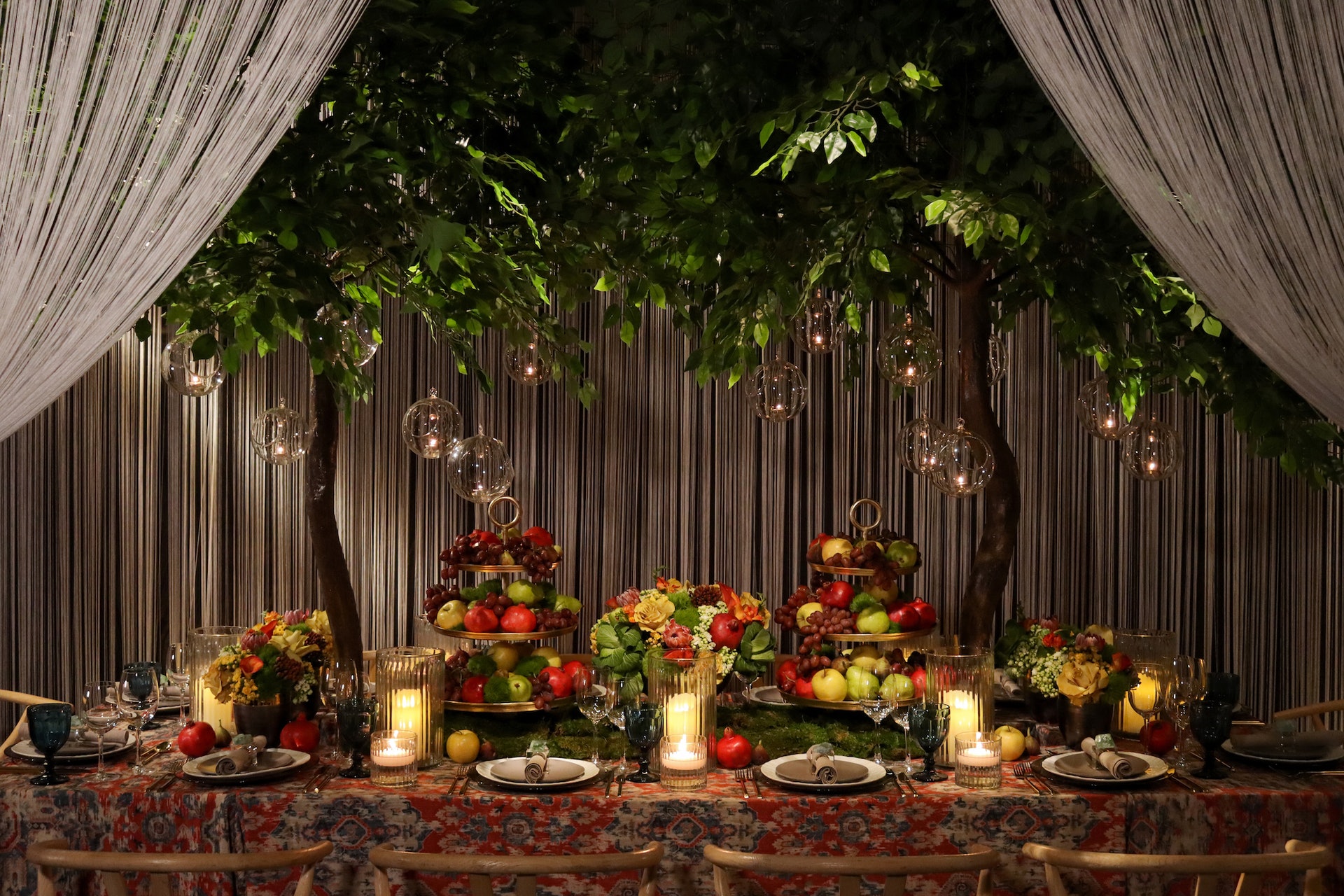 A festive sukkah